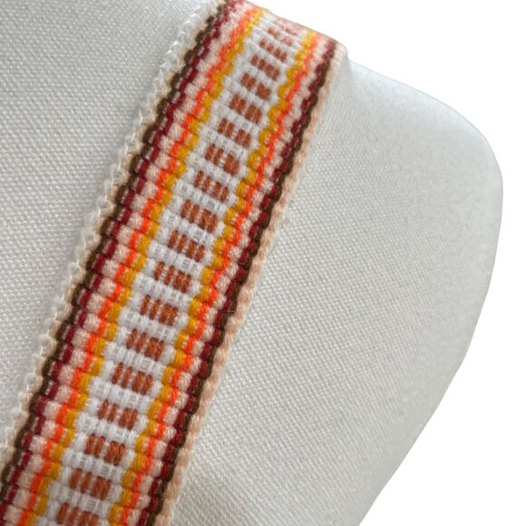 Artisan Woven Backpack Boho Striped Handmade Bag Festival Cottagecore Pinzon - Picture 8 of 8